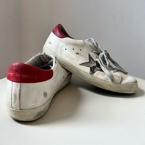 Golden Goose size 37 red + snakeskin